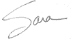 Image of Sara Light signature