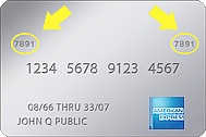 Image of AmEx Security Code
